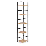 Schappenkast - open boekenkast - industriële kast - 144,5x29x23,5 cm