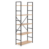 Schappenkast - open boekenkast - industriële kast - 5 planken