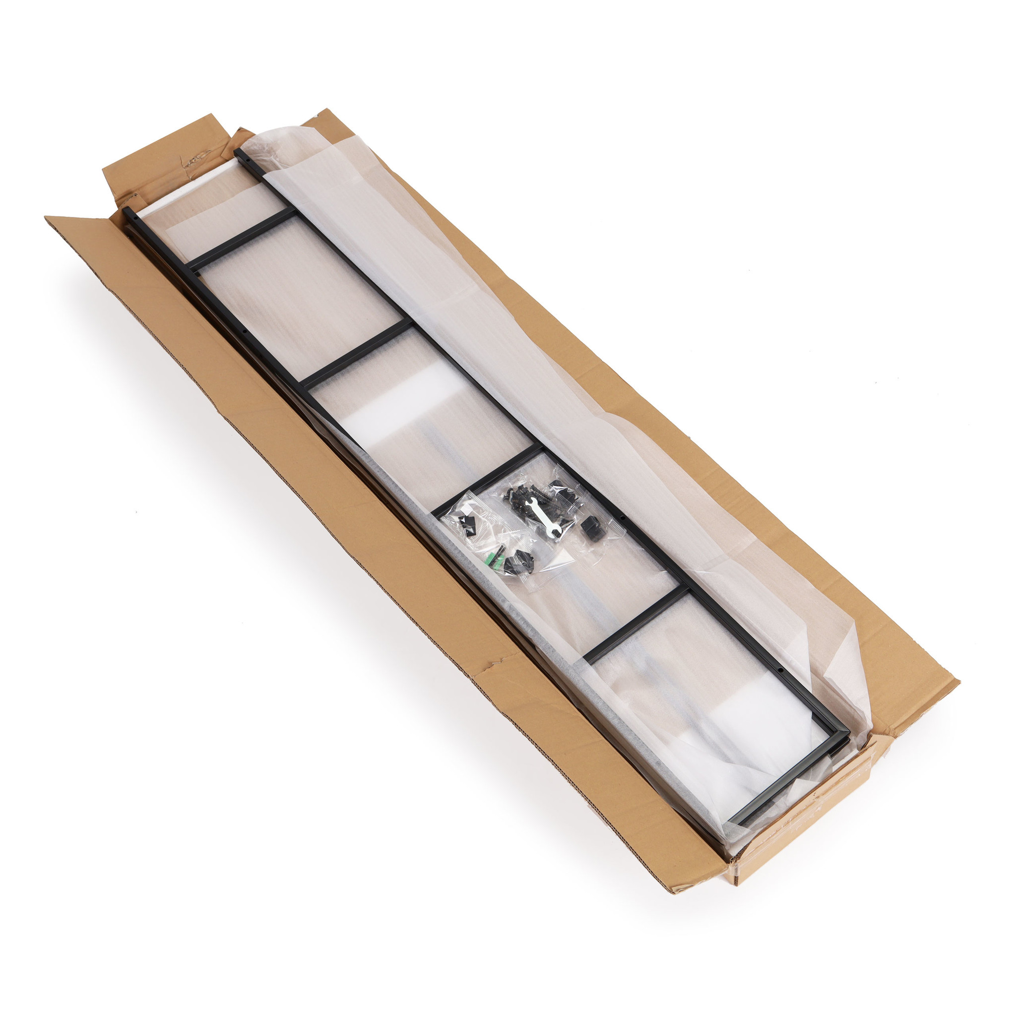 Schappenkast - open boekenkast - industriële kast - 5 planken