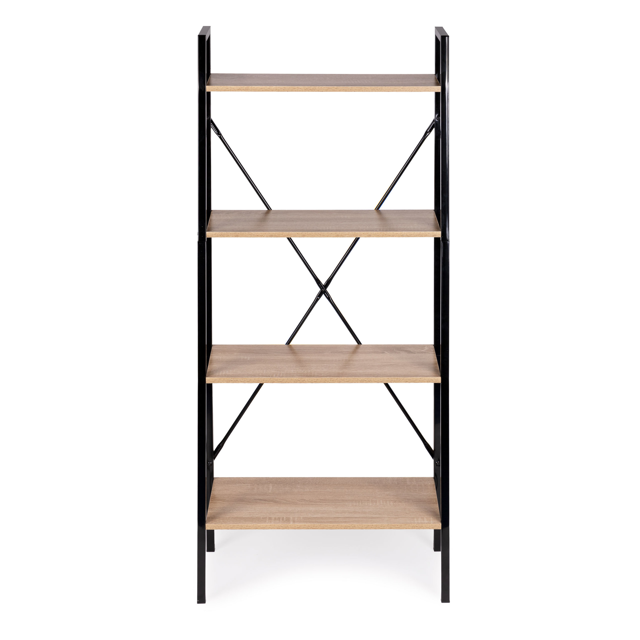 Schappenkast - open boekenkast - 118x60x28 cm - 4 planken