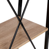 Schappenkast - open boekenkast - 118x60x28 cm - 4 planken