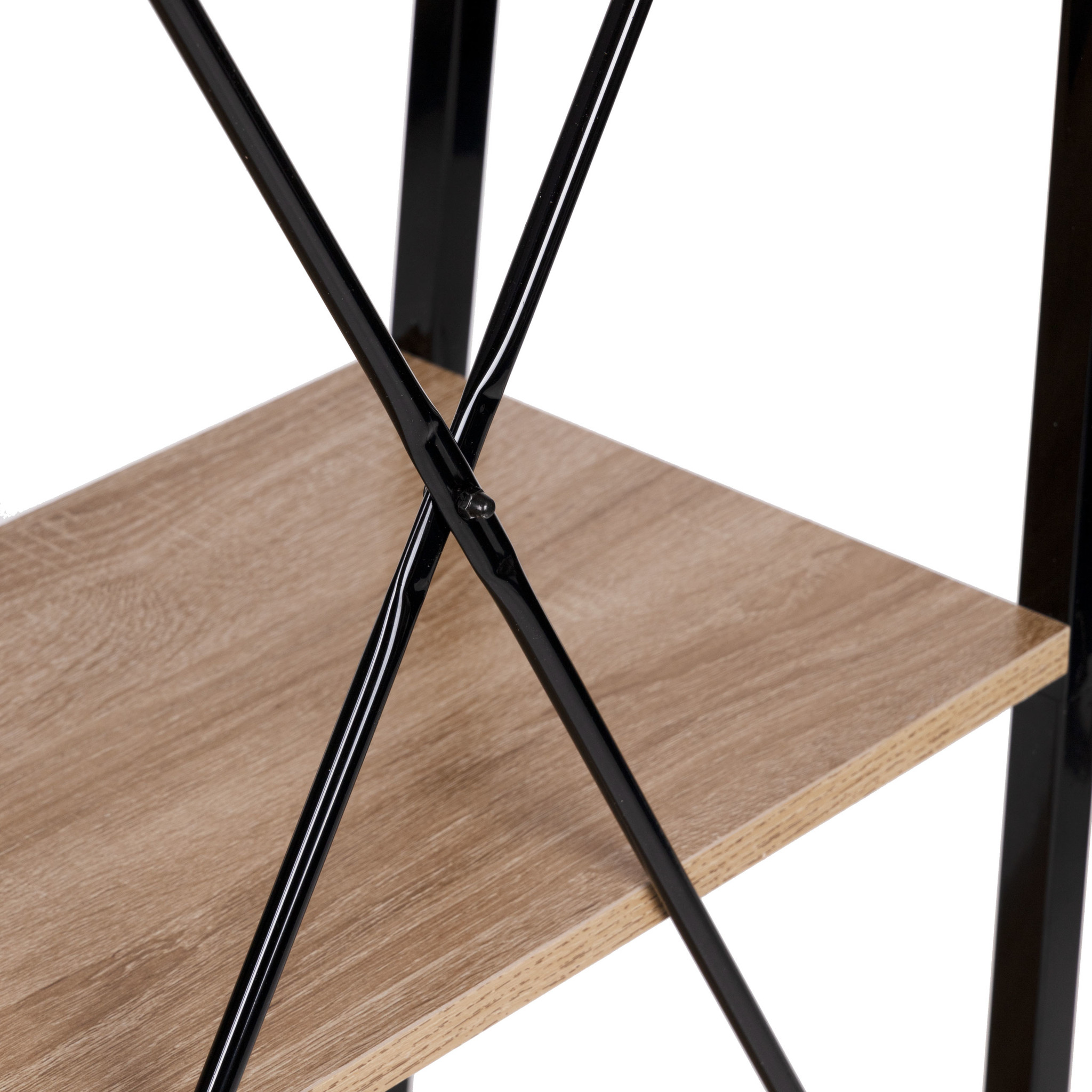 Schappenkast - open boekenkast - 118x60x28 cm - 4 planken