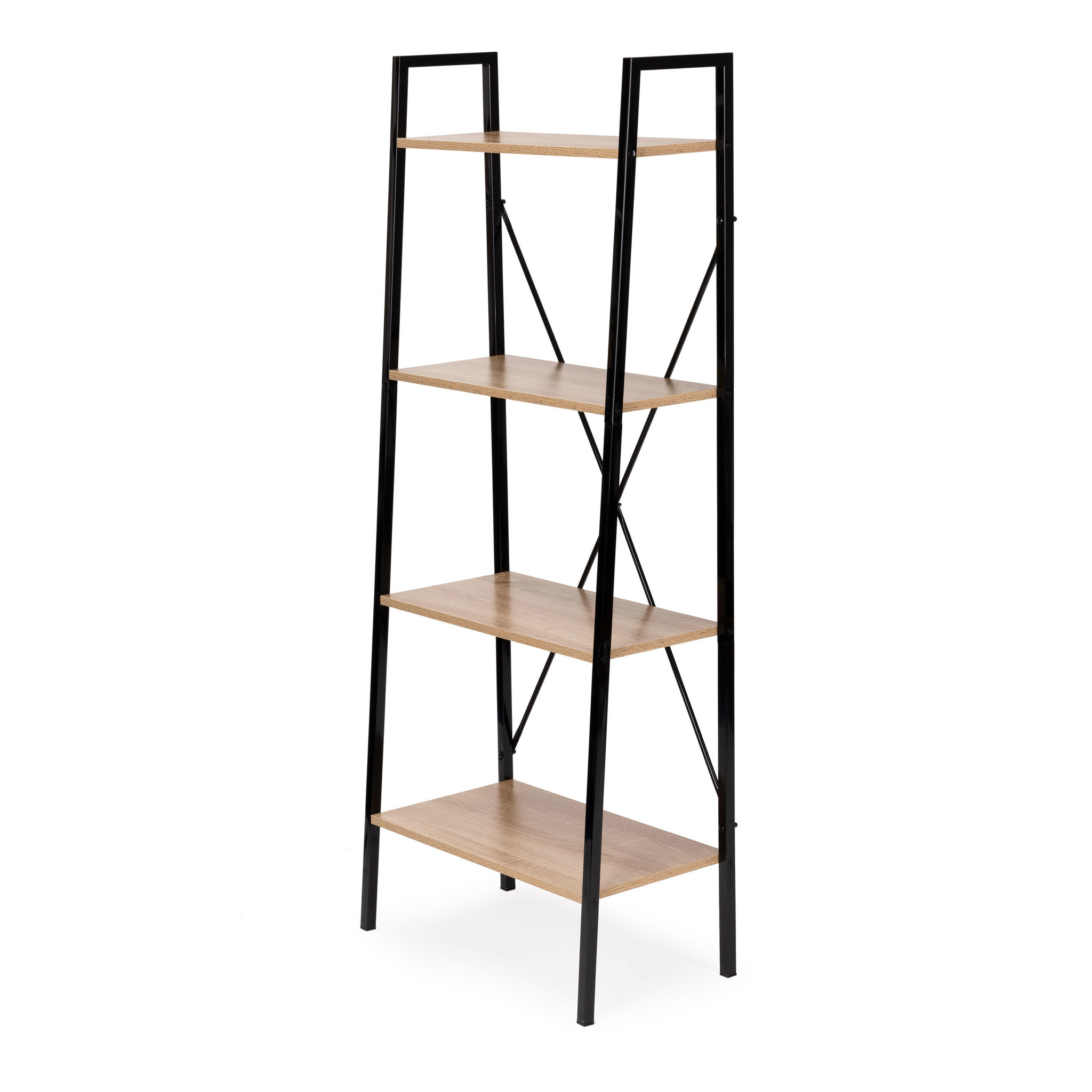 Schappenkast - open boekenkast - 118x60x28 cm - 4 planken