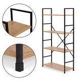 Schappenkast  - industriële kast - 118x60x28 cm - 4 planken