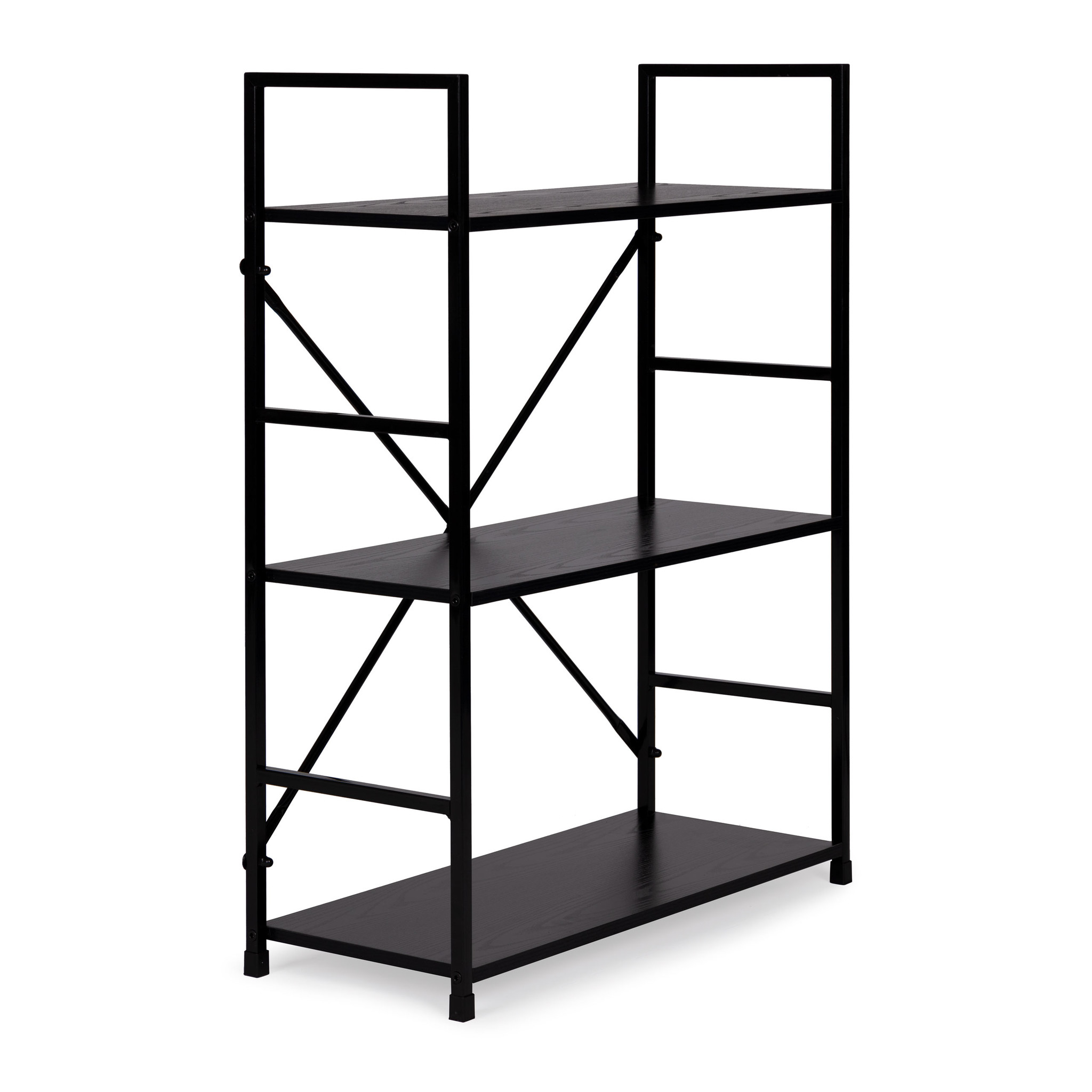 Schappenkast - industriële kast - 80x59,5x23,5 cm - 3 planken