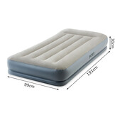 Intex luchtbed - met ingebouwde pomp - 199 x 91 x 30 cm