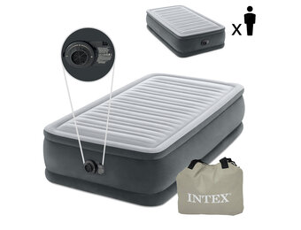 Intex luchtbed - met ingebouwde pomp - 199 x 91 x 46 cm