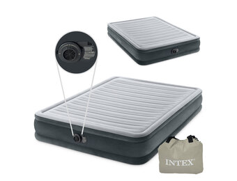 Intex luchtbed - met ingebouwde pomp - 203 x 152 x 46 cm