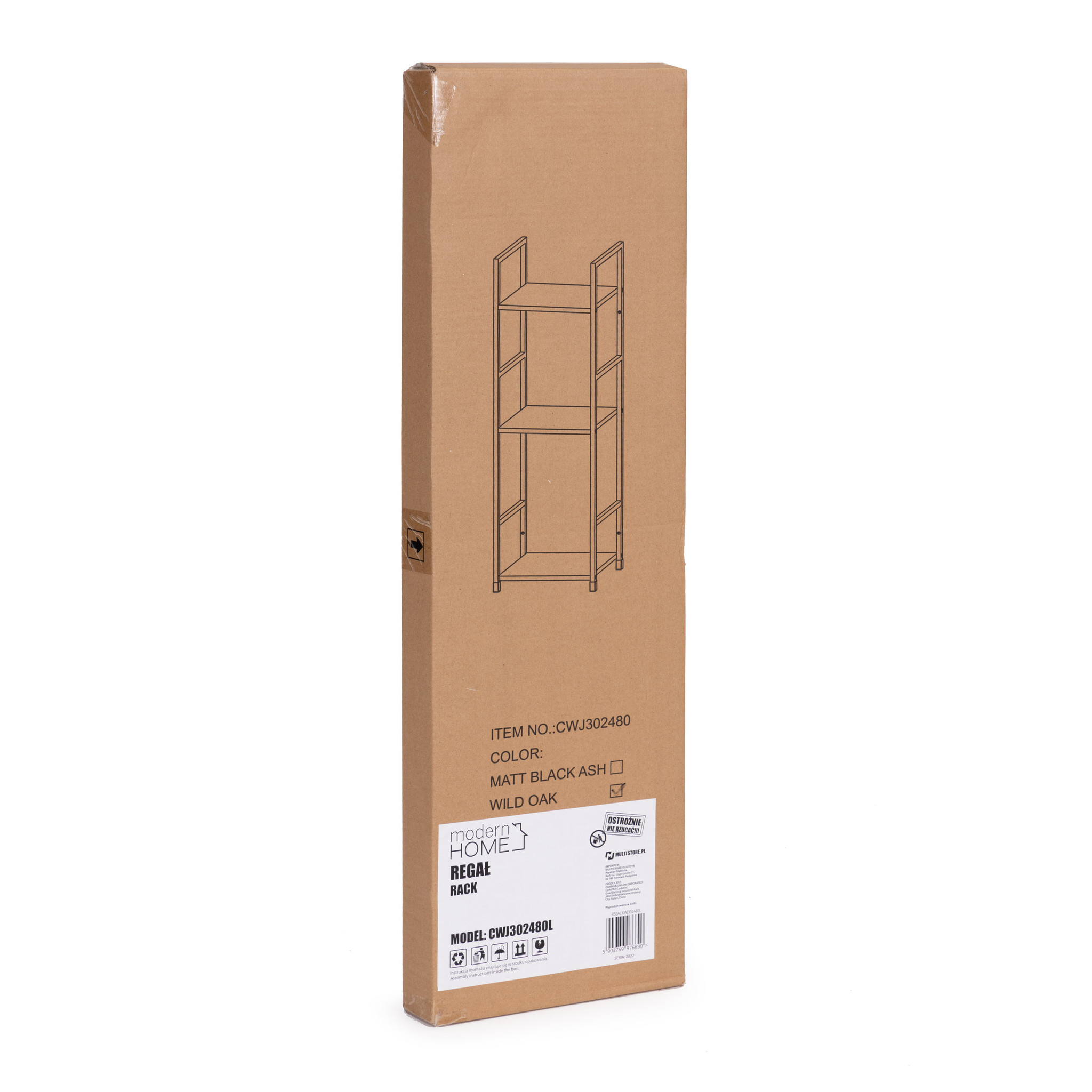 Schappenkast - industriële kast - 80x29x23,5 cm - 3 planken