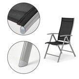 Tuintafel - eettafel - glazen tuinset - 6 personen