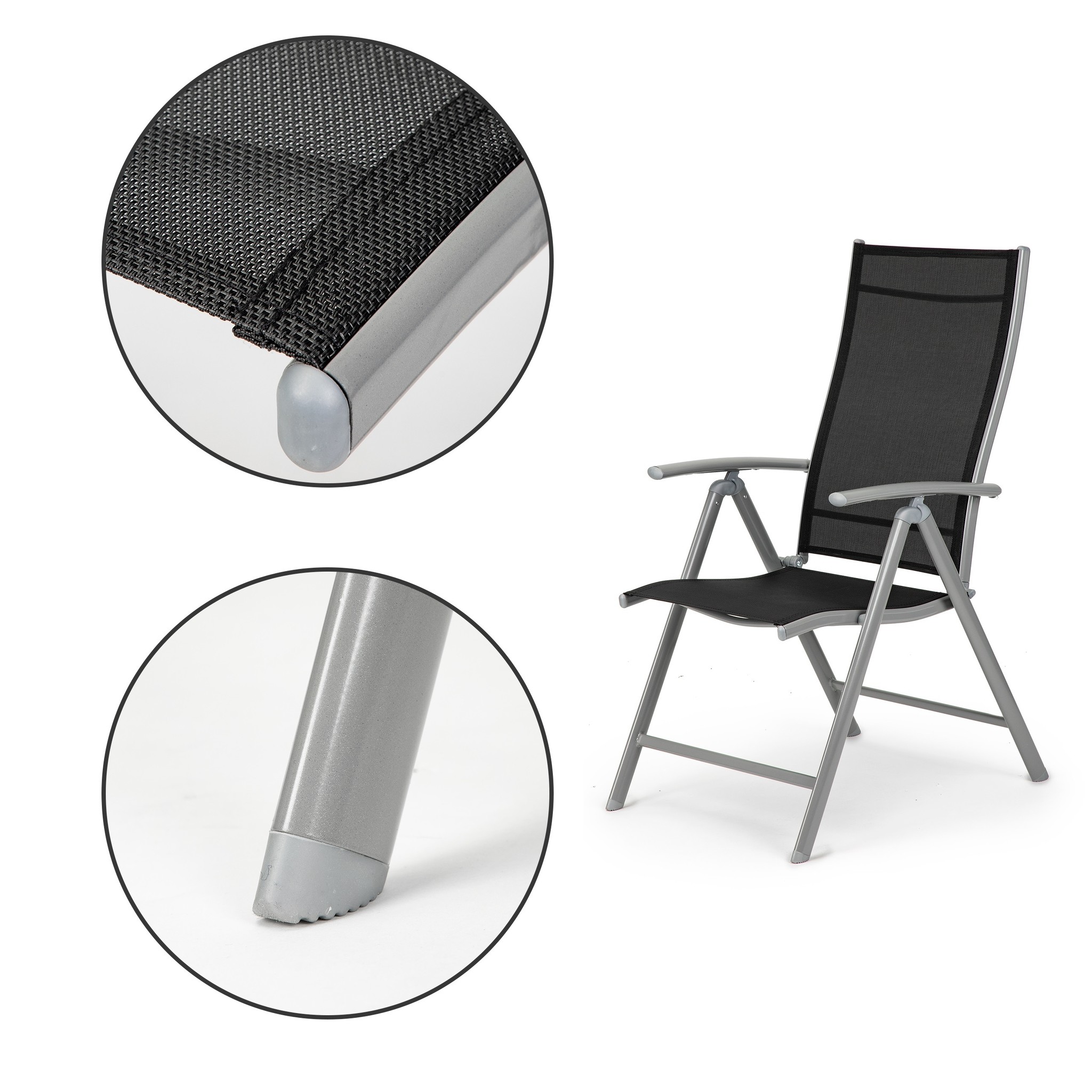 Tuintafel - eettafel - glazen tuinset - 6 personen