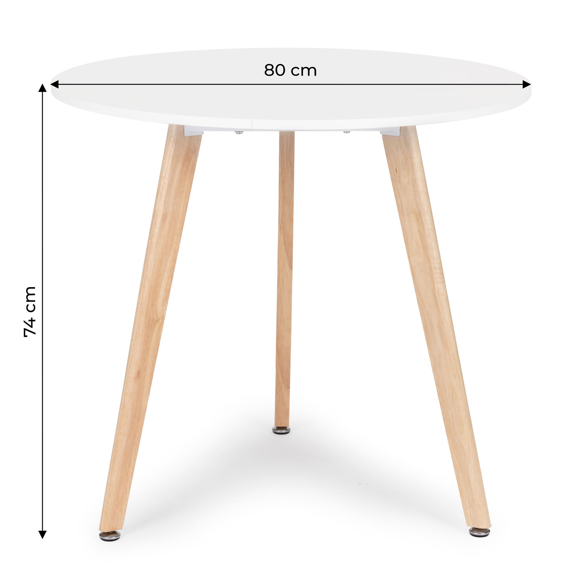 Ronde tafel - koffie tafel - scandinavische stijl - 80 cm