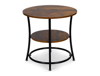 Salontafel - industriële salontafel - rond en modern