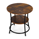 Salontafel - industriële salontafel - rond en modern