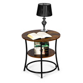 Salontafel - industriële salontafel - rond en modern