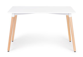 Rechthoekige tafel - koffie tafel - scandinavische stijl - wit