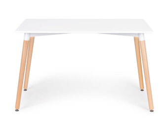 Rechthoekige tafel - koffie tafel - scandinavische stijl - wit