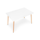 Rechthoekige tafel - koffie tafel - scandinavische stijl - wit