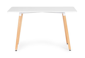 Bureautafel - laptop tafel - wit en dennenhout