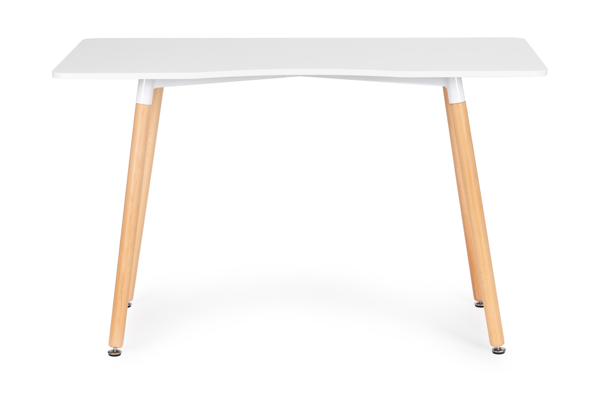 Bureautafel - laptop tafel - wit en dennenhout