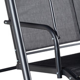 Tuinschommel - verstelbaar dak - voor 3 personen