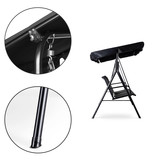 Tuinschommel - verstelbaar dak - voor 3 personen