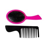 Make-up set - met haar föhn, nagellakken, borstel - roze/zwart