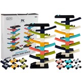 Autobaan speelgoed - dubbele glijbaan - verschillende kleuren