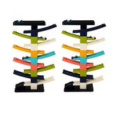 Autobaan speelgoed - dubbele glijbaan - verschillende kleuren