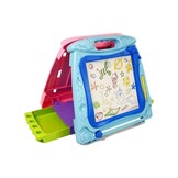 Tekenbord - dubbelzijdig - 3 dieren magneten - 34x4x34 cm