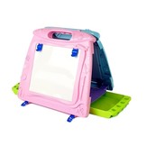 Tekenbord - dubbelzijdig - 3 dieren magneten - 34x4x34 cm