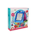 Tekenbord - dubbelzijdig - 3 dieren magneten - 34x4x34 cm