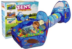 Speeltent - ballen mand & tunnel - 100  ballen