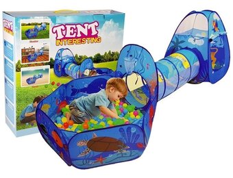 Speeltent - ballen mand & tunnel - 100 ballen