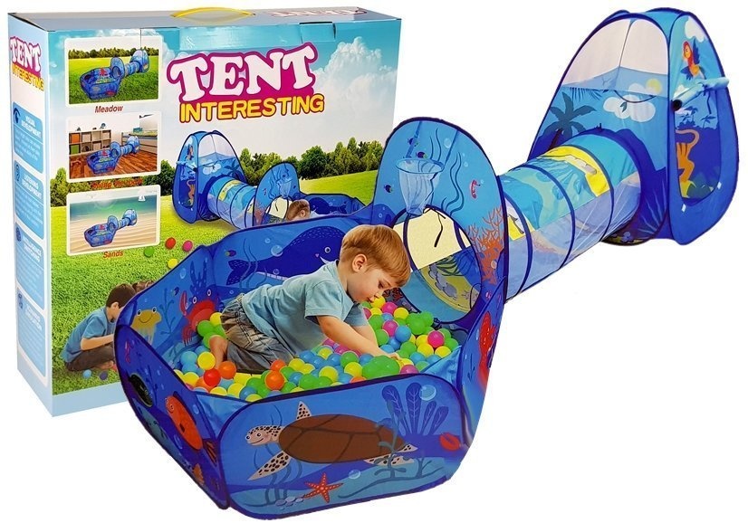 Speeltent - ballen mand & tunnel - 100 ballen
