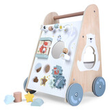 Loopwagen - houten duwer - educatieve wagen