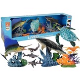 Zee dieren speelgoed -  set zeedieren met bewegende elementen