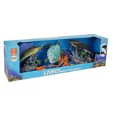 Zee dieren speelgoed -  set zeedieren met bewegende elementen