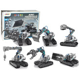 Caterpillar - graafmachine speelgoed - 6 in 1 zelf bouwpakket