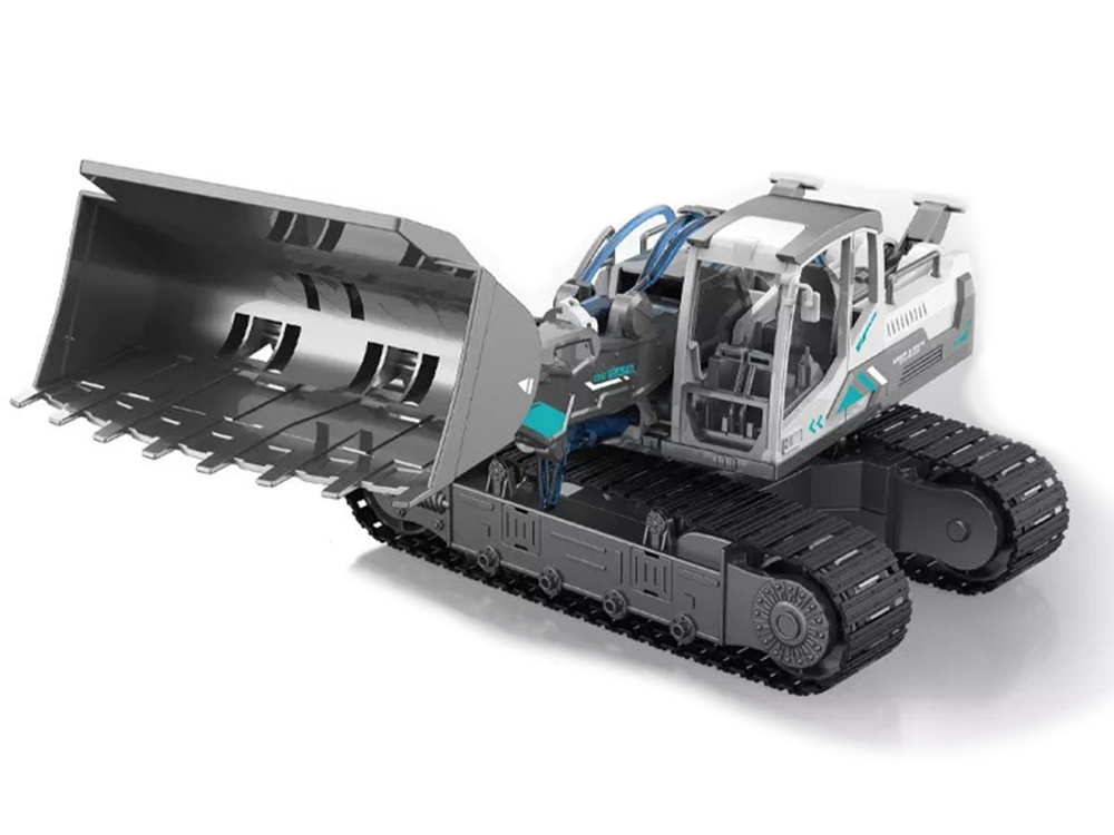Caterpillar - graafmachine speelgoed - 6 in 1 zelf bouwpakket