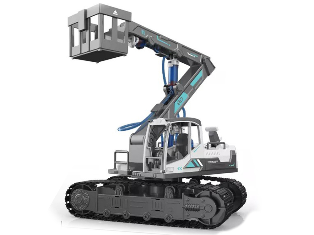 Caterpillar - graafmachine speelgoed - 6 in 1 zelf bouwpakket