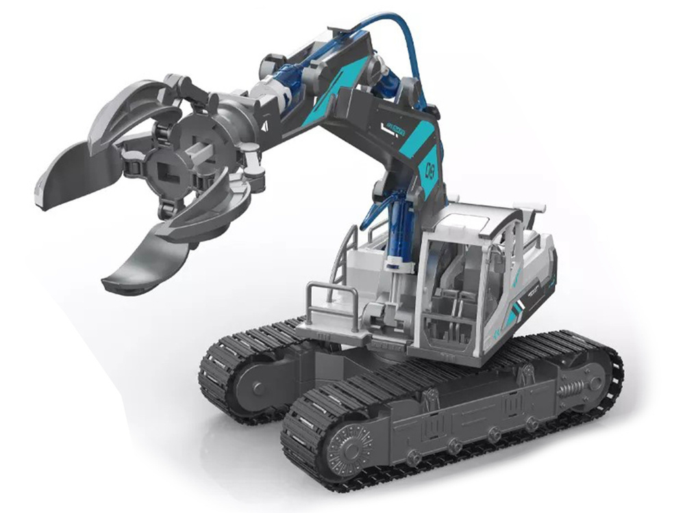 Caterpillar - graafmachine speelgoed - 6 in 1 zelf bouwpakket
