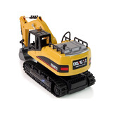 RC rups graafmachine-motorgeluid- bestuurbare bak- geel