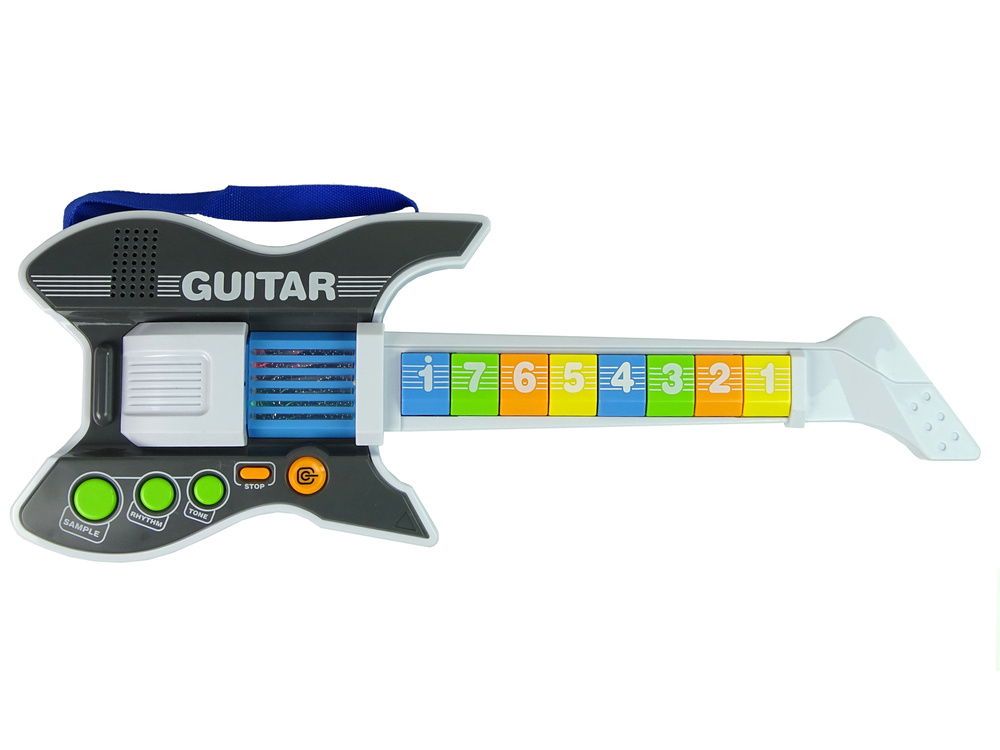 Gitaar speelgoed - elektrisch met microfoon & schouder riem