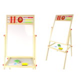 Krijtbord - van hout - krijt & wit bord - 101x41x39 cm