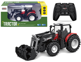 RC tractor - beweegbare bak & verlichting - rood/wit