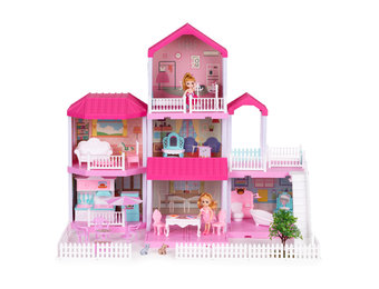 Poppenhuis - poppenhuis met meubels - inclusief tuinmeubels