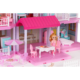 Poppenhuis - poppenhuis met meubels - inclusief tuinmeubels