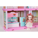 Poppenhuis - poppenhuis met meubels - met LED