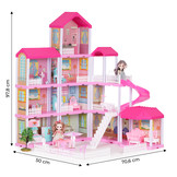 Poppenhuis - poppenhuis met meubels - met LED